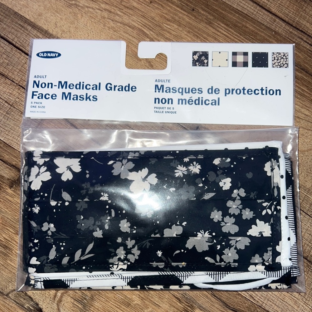 Stylish Cloth Masks 5 Pack